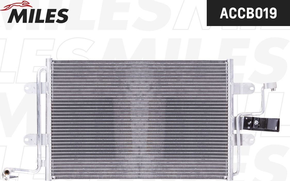 Радиатор кондиционера (конденсатор) Miles (алюминий). Артикул ACCB019