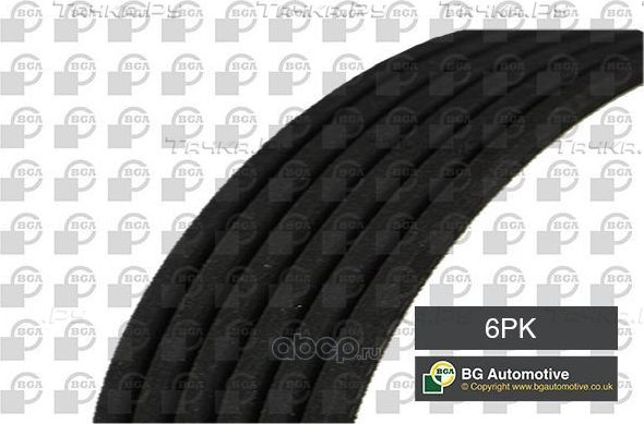 Приводной ремень поликлиновой BGA для Jeep Wrangler I (YJ) 1991-1996. Артикул 6PK1795
