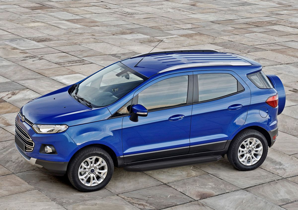 Пороги алюминиевые Rival Premium-Black для Ford Ecosport 2014-2018 2017-2026. Артикул A160ALB.1806.1