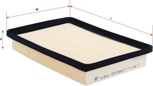 Воздушный фильтр Sakura для Kia Cerato I 2004-2009. Артикул A-2819