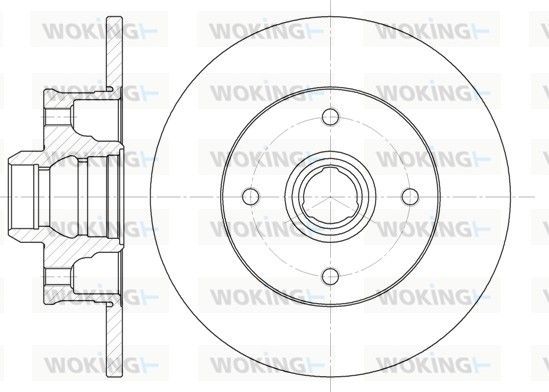 Тормозной диск Woking. Артикул D6024.00