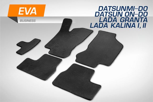 Коврики AutoFlex в салон автомобиля EVA (ЭВА, ЕВА) Business для Lada Granta лифтбек, седан, хэтчбек, универсал 2011-2018 2018-2026. Артикул 3600201