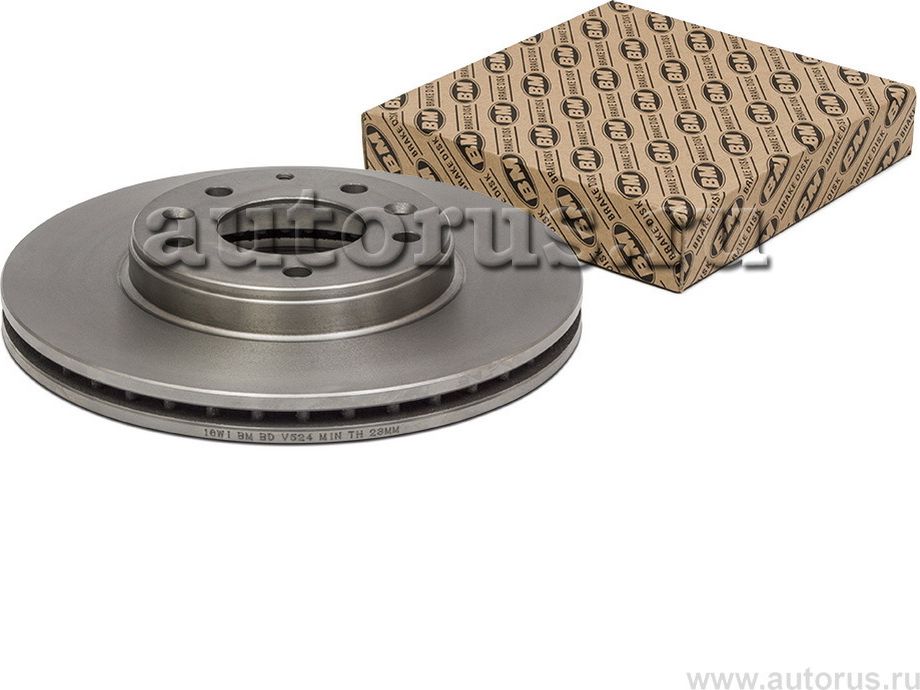 Диск тормозной передний вентилируемый 1шт Mazda 6 2002 (BM). Артикул BDV524