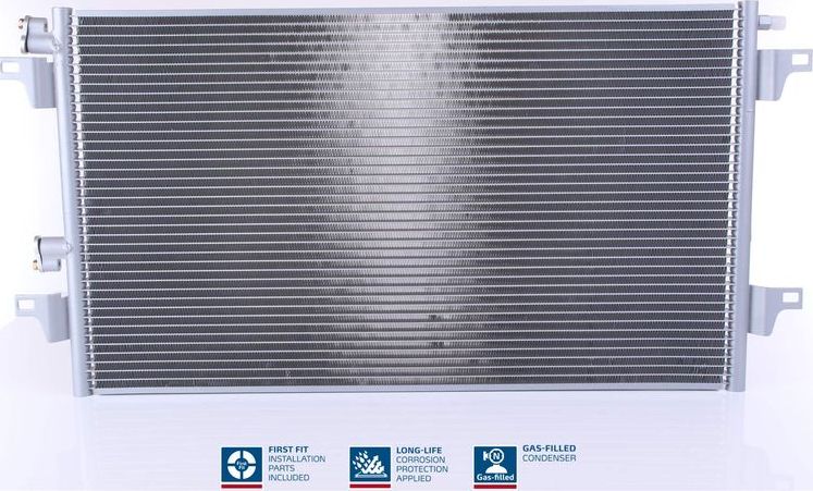 Радиатор кондиционера (конденсатор) Nissens (алюминий). Артикул 94856