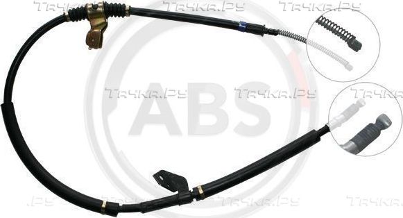Трос ручника (тросик ручного тормоза) ABS. Артикул K11448