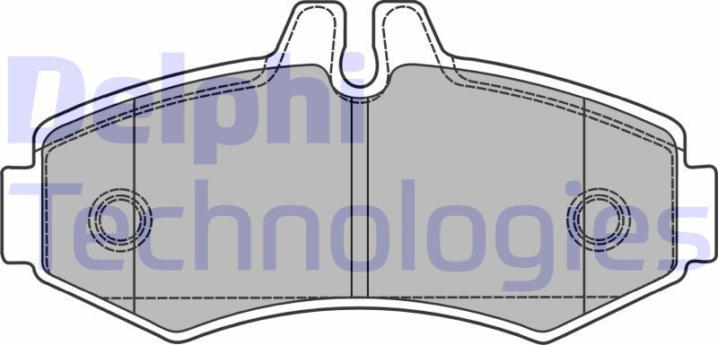 Тормозные колодки Delphi (Low-Metallic). Артикул LP1425