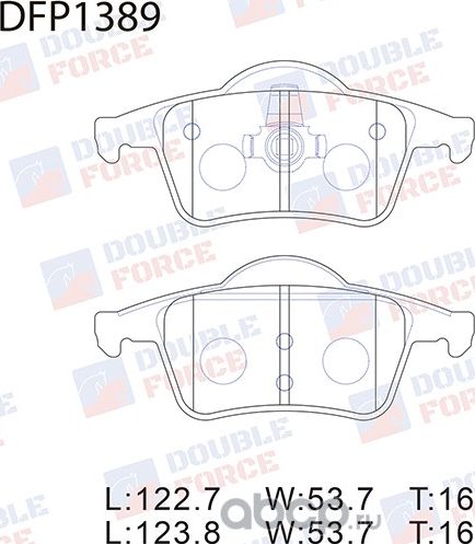 Колодки тормозные дисковые Double Force Double Force. Артикул DFP1389