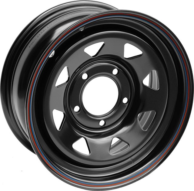 Колёсный диск OFF-ROAD Wheels усиленный стальной черный 5x139,7 7xR15 d106.5 ET+25 (треуг.) для ВАЗ 2131, 4х4 1977-2026. Артикул 1570-539985BL+25A17