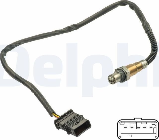 Лямбда-зонд (кислородный датчик) Delphi для MINI Clubman II (F54) 2014-2026. Артикул ES21122-12B1