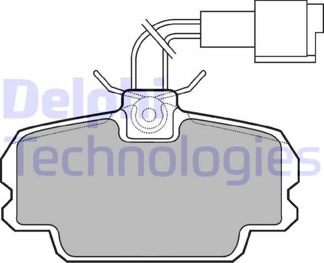 Тормозные колодки Delphi (Semi-Metallic) передние для BMW 3 II (E30) 1982-1991. Артикул LP592