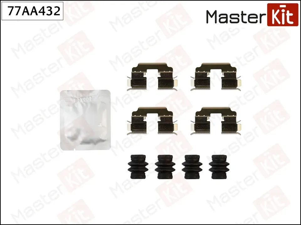 Комплект установочный тормозных колодок MERCEDES-BENZ B-CLASS 11- (Master KIT). Артикул 77AA432