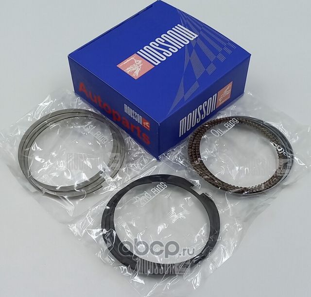 Кольца ремонтные + 0,50 мм комплект Toyota 1NZ-FE 2NZ-FE (75,5*1,2*1,2*2,0) на 1 (Mousson). Артикул SRS1NZFE050