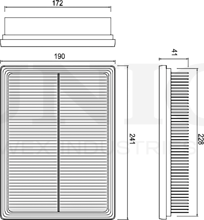 Фильтр воздушный (Unio). Артикул FLT-10135