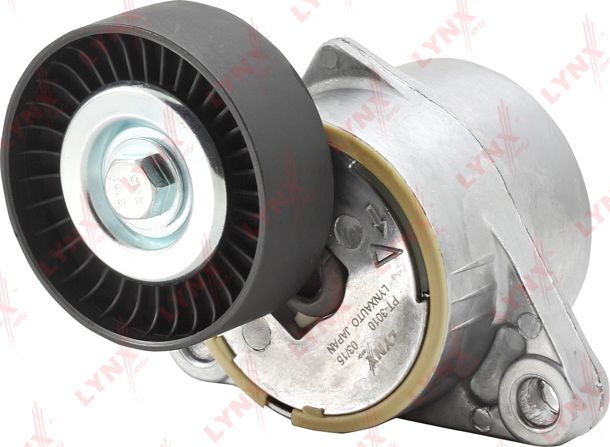 Натяжной ролик (натяжитель) приводного клинового зубчатого ремня LYNXauto. Артикул PT-3010