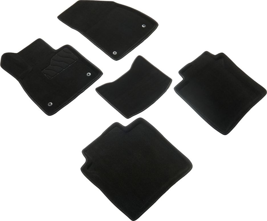 Коврики Seintex 3D ворсовые для салона Zeekr 001 2021-2026 ЧЕРНЫЕ. Артикул 99536