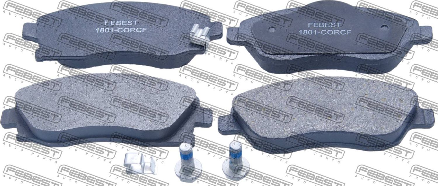 Тормозные колодки Febest. Артикул 1801-CORCF