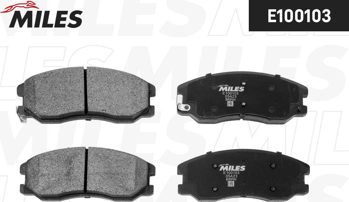 Тормозные колодки Miles (Semi-Metallic). Артикул E100103