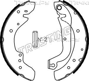 Тормозные колодки Trusting задние для Renault Master I 1980-1998. Артикул 034.095