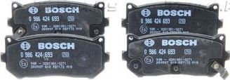 Тормозные колодки Bosch (Low-Metallic) задние для Kia Clarus II 1998-2001. Артикул 0 986 424 693