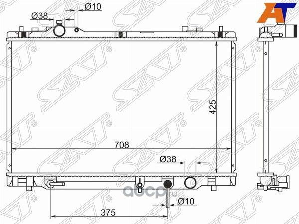 РАДИАТОР LEXUS LS460LS600 10- (SAT) SAT. Артикул TY000710