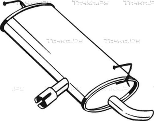 Глушитель (задняя часть) Bosal (Бельгия). Артикул 145-203