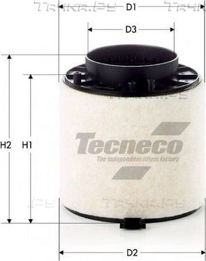 Воздушный фильтр  Tecneco Filters для Audi S5 I (8T) 2007-2017. Артикул AR8K01