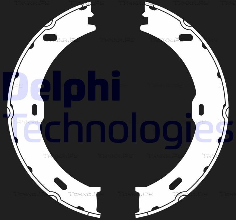 Тормозные колодки (стояночная тормозная система) Delphi. Артикул LS2018