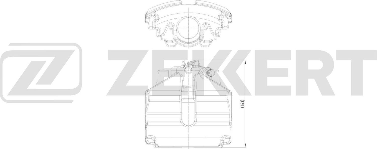 Тормозной суппорт Zekkert (Чугун). Артикул BS-8312