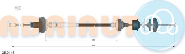 Трос сцепления Adriauto. Артикул 35.0143