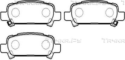 Тормозные колодки HSB задние для Subaru Legacy IV 2003-2009. Артикул HP9303