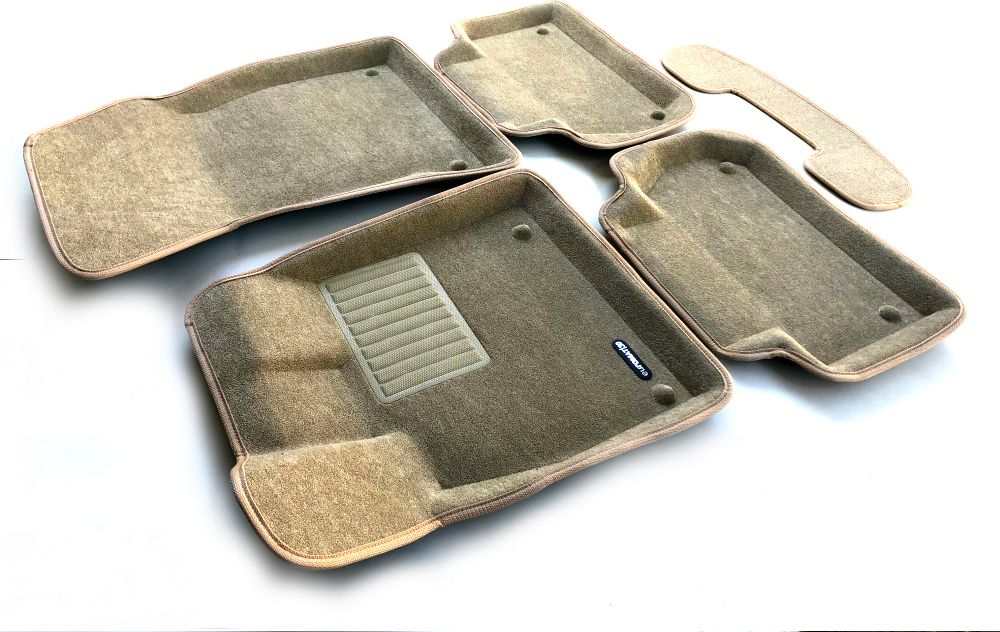 Коврики текстильные Euromat 3D Business для салона Audi Q5 II 2017-2026 Бежевые. Артикул EMC3D-001101T
