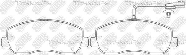 Тормозные колодки NiBK. Артикул PN0639W