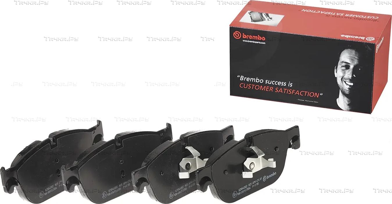 Тормозные колодки Brembo PRIME LINE передние для Citroen C5 II 2009-2017. Артикул P 61 115