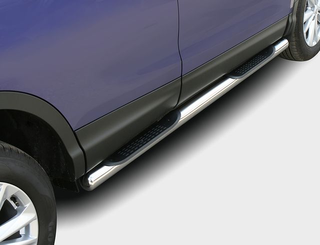 Пороги Союз-96 труба d76 с проступями для Nissan Qashqai II 2014-2026. Артикул NQSH.81.5076