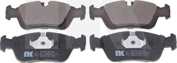 Тормозные колодки NK. Артикул 221510