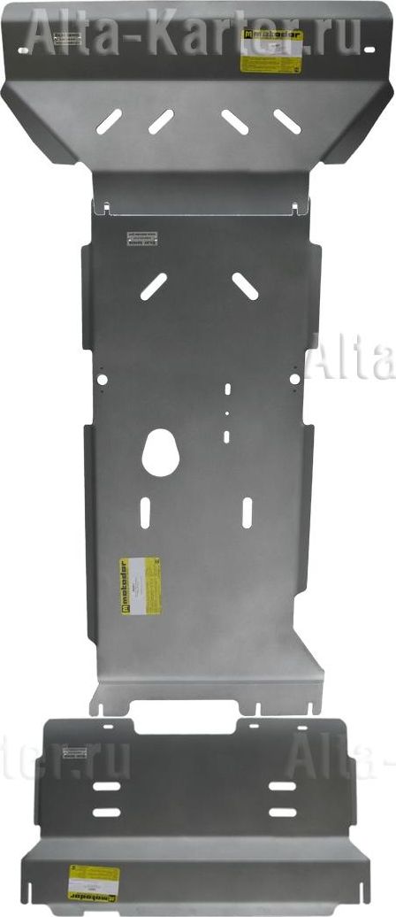 Защита алюминиевая Мотодор для радиатора, двигателя, ПДФ, КПП, РК Dodge Ram IV 1500 2009-2018. Артикул 382901