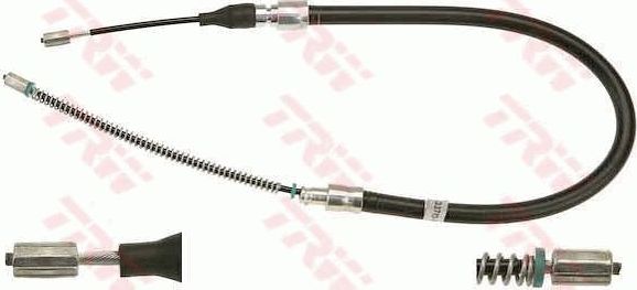 Трос ручника (тросик ручного тормоза) TRW задний для Volkswagen Derby II 1984-1984. Артикул GCH1666