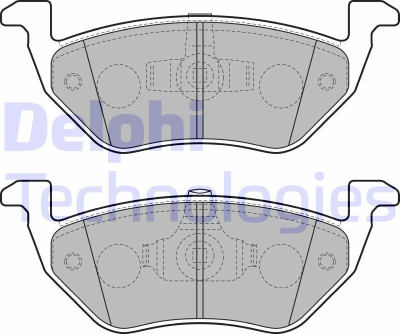 Тормозные колодки Delphi (Low-Metallic). Артикул LP2158
