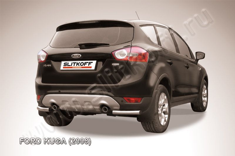 Защита Slitkoff задняя d57 уголки для Ford Kuga I 2008-2012. Артикул FKG013