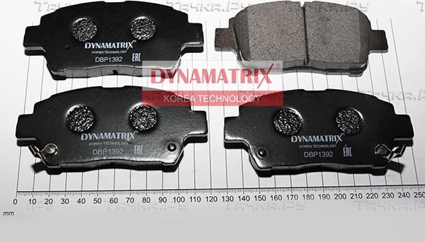 Тормозные колодки Dynamatrix. Артикул DBP1392