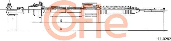 Трос газа Cofle. Артикул 92.11.0282