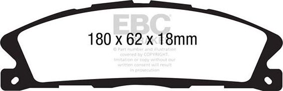 Тормозные колодки EBC Brakes. Артикул DP21886