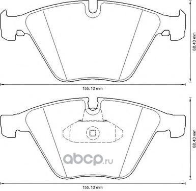 Колодки тормозные дисковые (Jurid) Jurid. Артикул 573305JAS