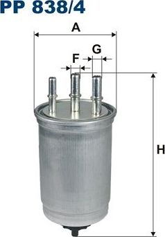 Топливный фильтр Filtron. Артикул PP 838/4