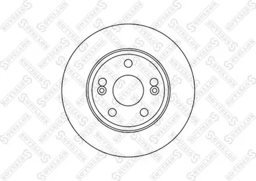 Тормозной диск Stellox. Артикул 6020-3934-SX