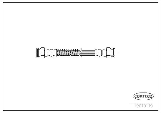 Тормозной шланг Corteco. Артикул 19019119