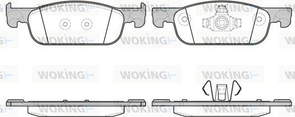 Тормозные колодки Woking. Артикул P16183.00