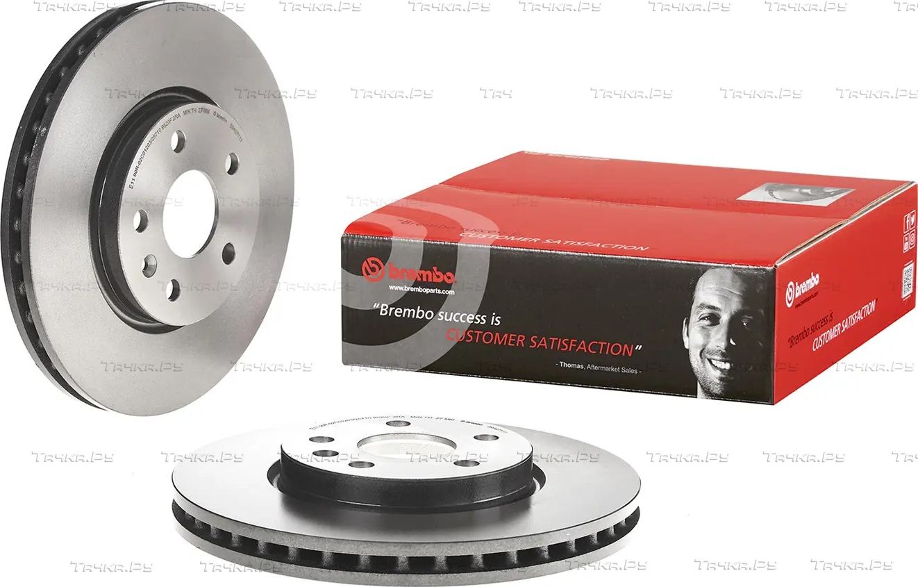 Тормозной диск Brembo UV Coated передний для Opel Insignia I 2008-2017. Артикул 09.A971.11