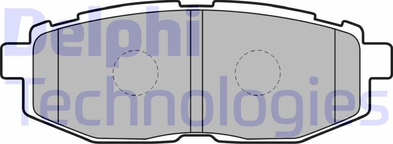Тормозные колодки Delphi (Low-Metallic). Артикул LP2076
