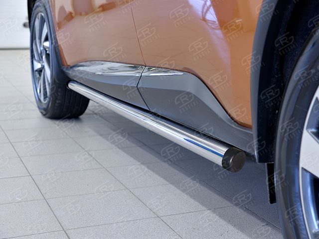 Защита порогов RusStal труба d63 для Nissan Murano Z52 2016-2026 (Вариант 2). Артикул NMUT-0024062